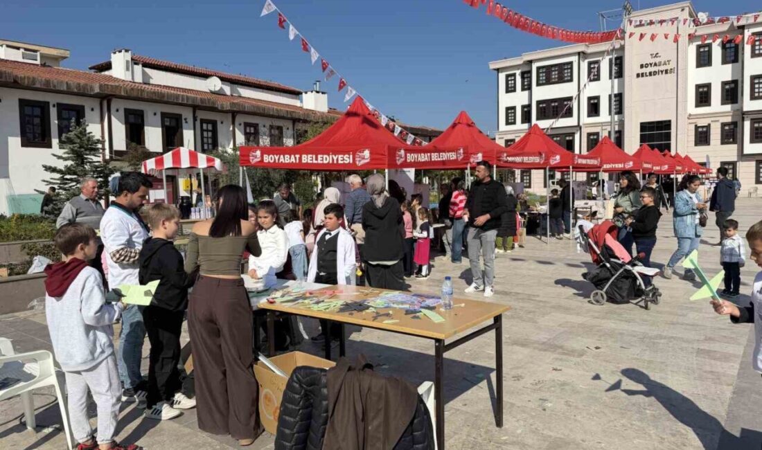 Boyabat ilçesinde düzenlenen “Boyabat Bilim ve Merak Güneşi Şenliği”, 50’den