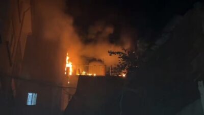 Bursa’nın Mudanya ilçesinde Hasanbey Mahallesi’nde meydana gelen bir yangın, itfaiye