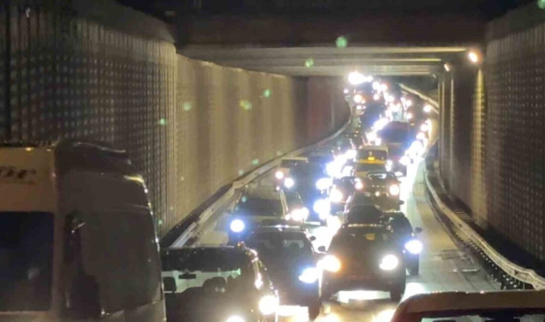 Bursa’da, bir sürücünün kontrolünden çıkarak bariyerlere çarpan araçta bulunan 2