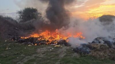 Bursa’da boş bir arazide meydana gelen yangın, itfaiye ekiplerinin zamanında
