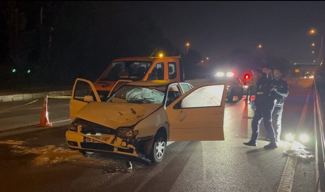 Bursa’da meydana gelen acı bir olayda, bir kişi ana yolun