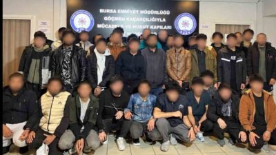 Bursa’da göçmen kaçakçılığıyla mücadele kapsamında düzenlenen operasyonlar sonucunda 11 şüpheli
