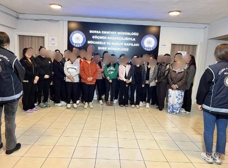 Bursa’da yabancı uyruklu kadınların kaçak masör olarak çalıştırıldığı umuma açık