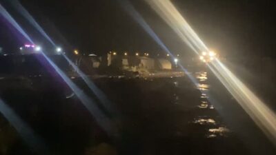 Bursa’nın Yenişehir ilçesinde meydana gelen yoğun yağış, mevsimlik işçilerin konakladığı