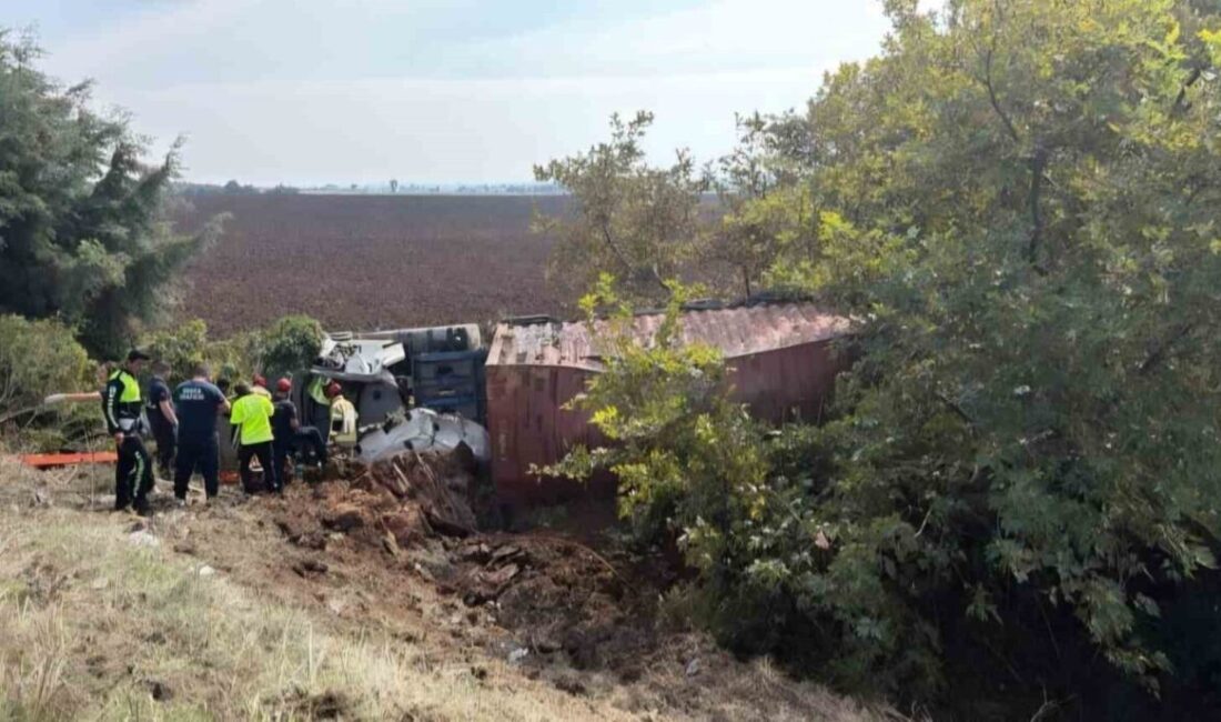 Bursa’da meydana gelen bir kaza, Karacabey-Bandırma yolu Arız Köy mevkiinde
