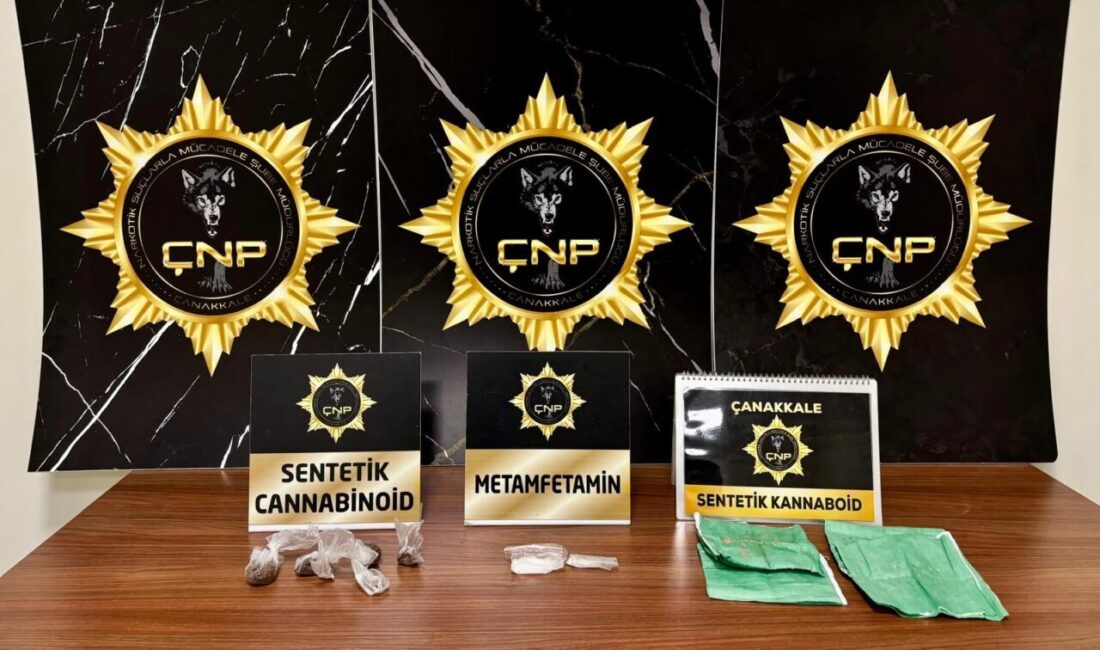 Çanakkale’de emniyet birimleri tarafından yasa dışı yollarla yurtdışına kaçmaya çalışan