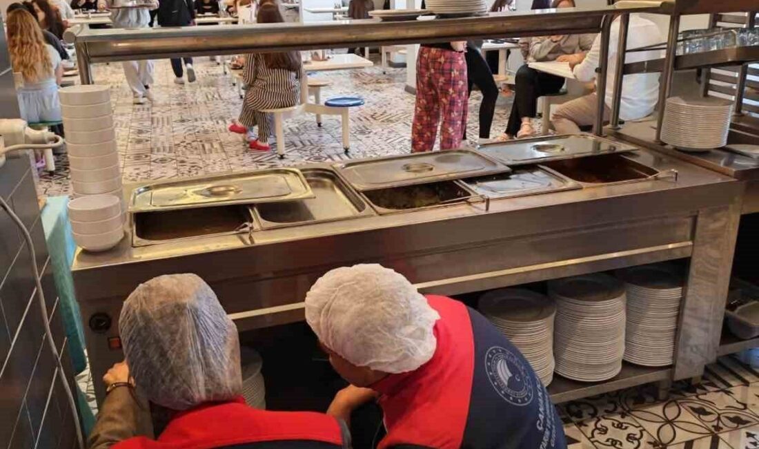 Çanakkale’deki 29 özel kız öğrenci yurdunun yemekhaneleri, aynı anda denetlendi.