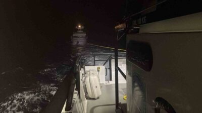 Çanakkale’nin Ayvacık ilçesi açıklarında meydana gelen olayda, 3 kişinin bulunduğu