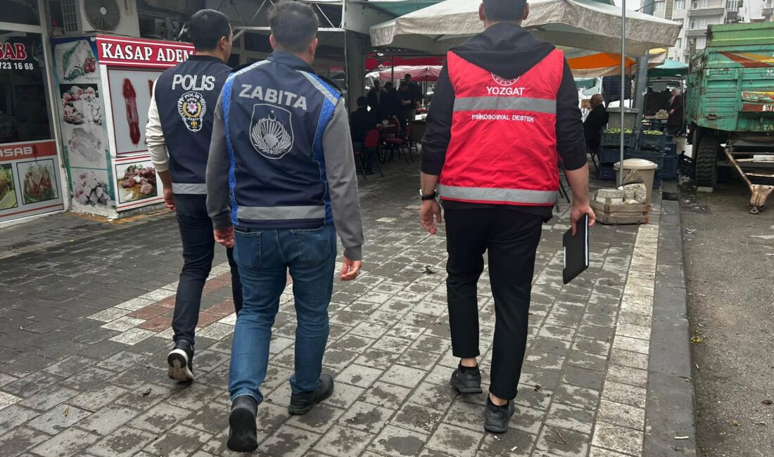 Yozgat’ın Yerköy ilçesinde Sosyal Hizmet Merkezi Müdürlüğü koordinesinde polis ve