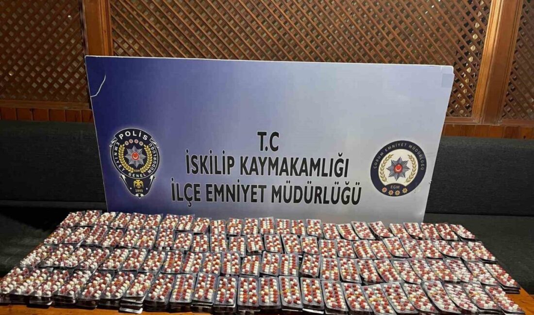 Çorum’un İskilip ilçesinde şüphe üzerine durdurulan araçta yapılan aramada 5