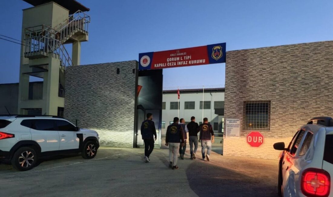 Çorum jandarma ekipleri tarafından gerçekleştirilen çalışmalar neticesinde çeşitli suçlardan aranan