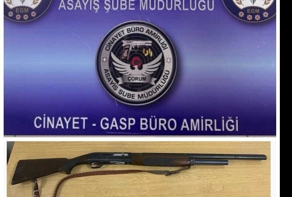 Çorum’da polis ekipleri tarafından gerçekleştirilen operasyonlarda silahlar, tüfekler ve çeşitli