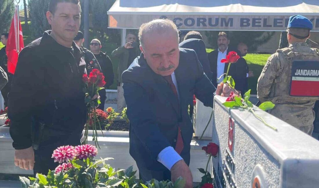 Çorum’da, 29 Ekim Cumhuriyet Bayramı’nın anısına şehitler dualarla yad edildi.
