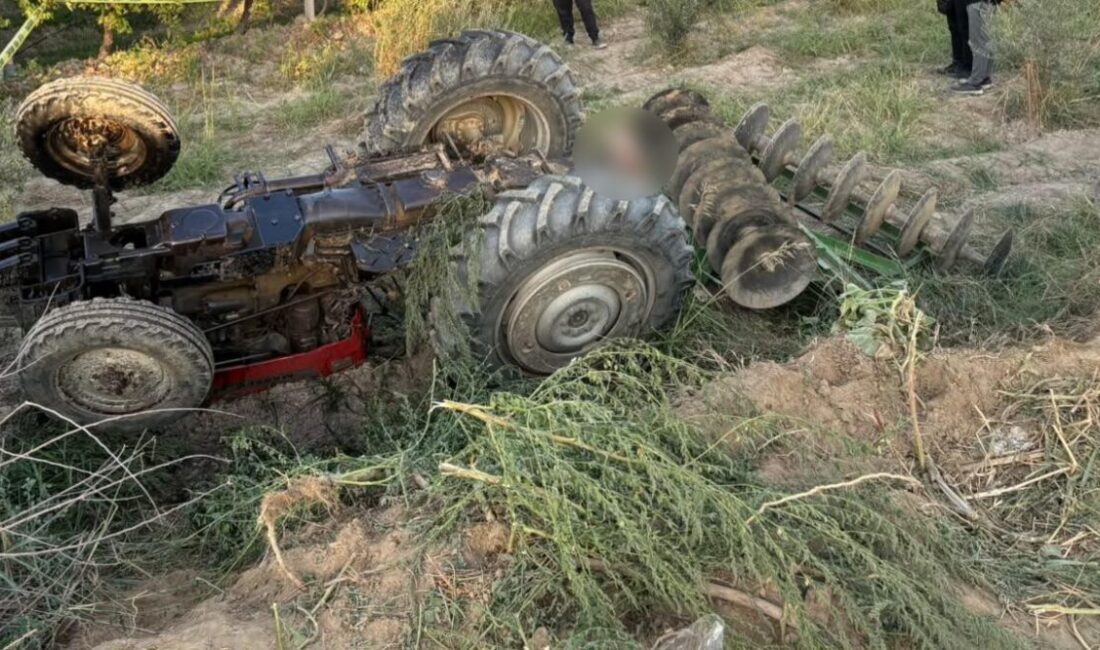 Manisa’nın Alaşehir ilçesinde, üzüm bağında traktörle çalışırken kaza geçiren 43