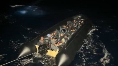 Didim açıklarında İnsansız Hava Aracı (İHA) tarafından tespit edilen bir