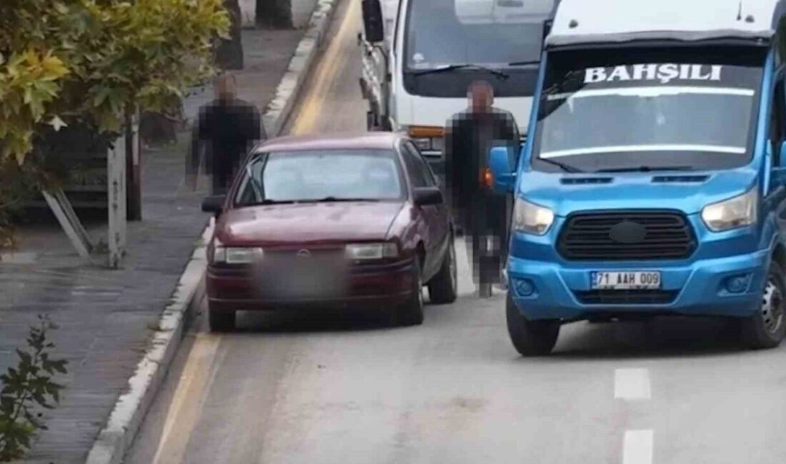 Kırıkkale’de trafik denetimine yakalanan ehliyetsiz sürücü, araçtan inip hiçbir şey