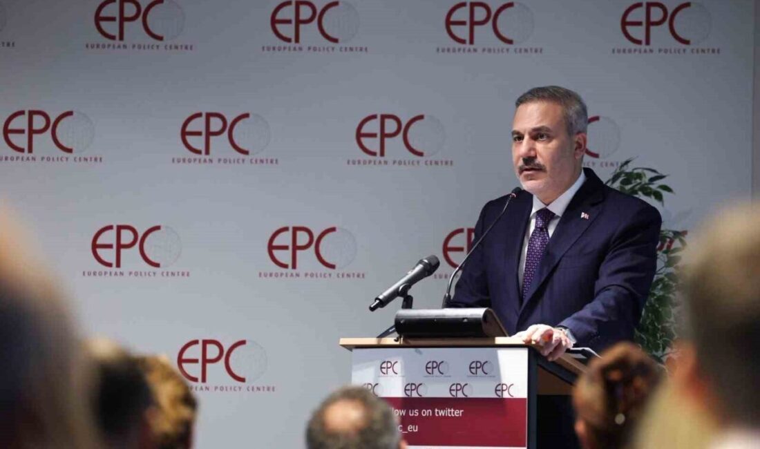Türkiye’nin Dışişleri Bakanı Hakan Fidan, Belçika’da European Policy Centre adlı