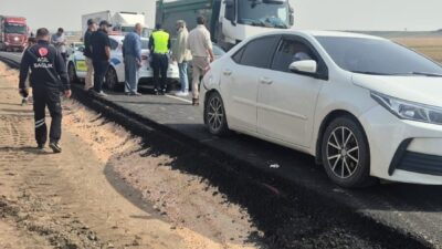 Çınar ilçesinde meydana gelen zincirleme trafik kazasında 3 aracın karıştığı