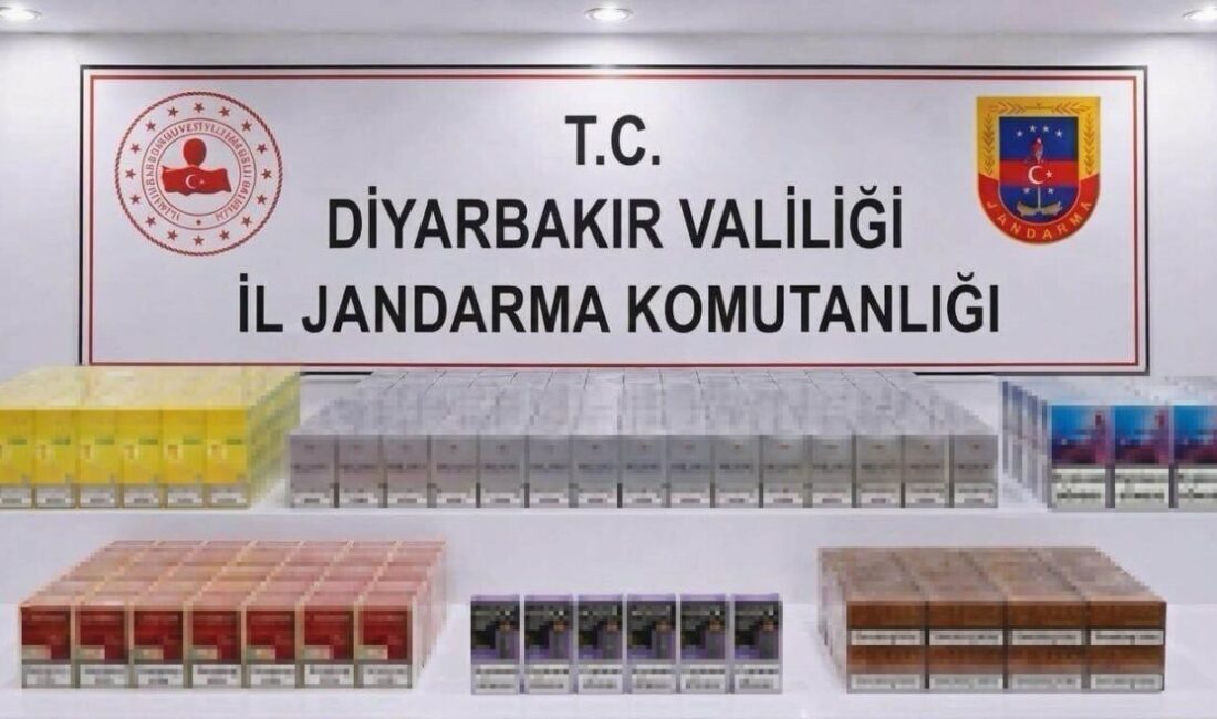Diyarbakır’da jandarma ekiplerinin gerçekleştirdiği operasyonlarda çok sayıda kaçak ürün ele