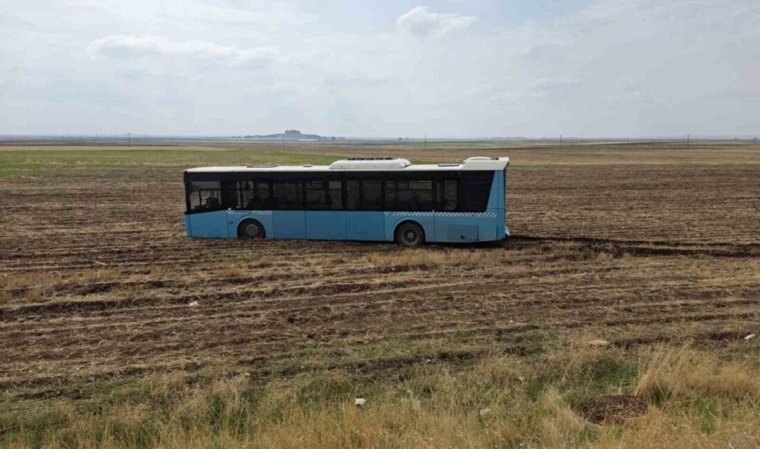 Diyarbakır’da, ilçeler arasında sefer yapan bir otobüs sürücüsü, kontrolünü kaybederek