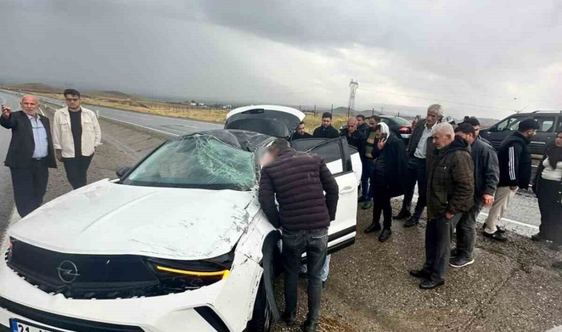 Diyarbakır’ın Silvan ilçesinde sürücüsünün direksiyon hakimiyetini kaybettiği otomobil yoldan çıktı.