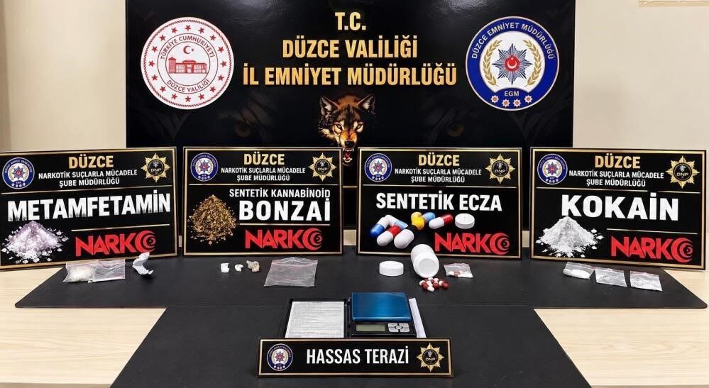 Düzce Valiliği, 12-18 Ekim 2026 tarihleri arasında yapılan narkotik, kaçakçılık