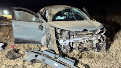 Yunanistan sınırına yakın Bosna Köyü’nde meydana gelen trafik kazasında, tarlaya