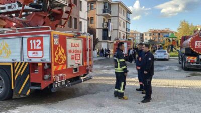 Elazığ’da bir evde meydana gelen yangın, itfaiye ekipleri tarafından başarıyla