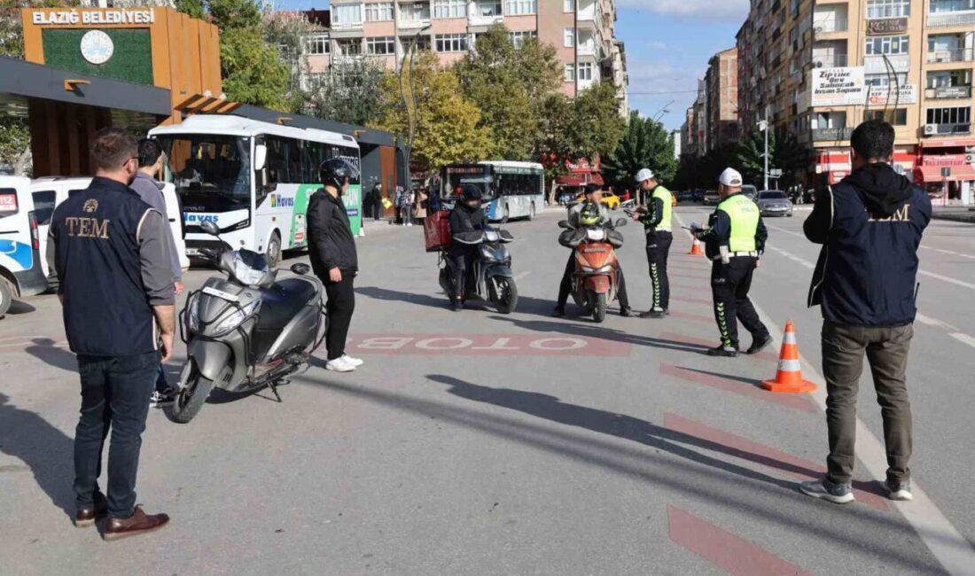 Elazığ’da Trafik Denetleme Şube Müdürlüğü ekipleri tarafından gerçekleştirilen kontrollerde trafik