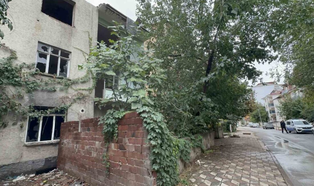 Elazığ’ın Kültür Mahallesi’nde, Arka Sokak’ta bulunan üç katlı eski bir