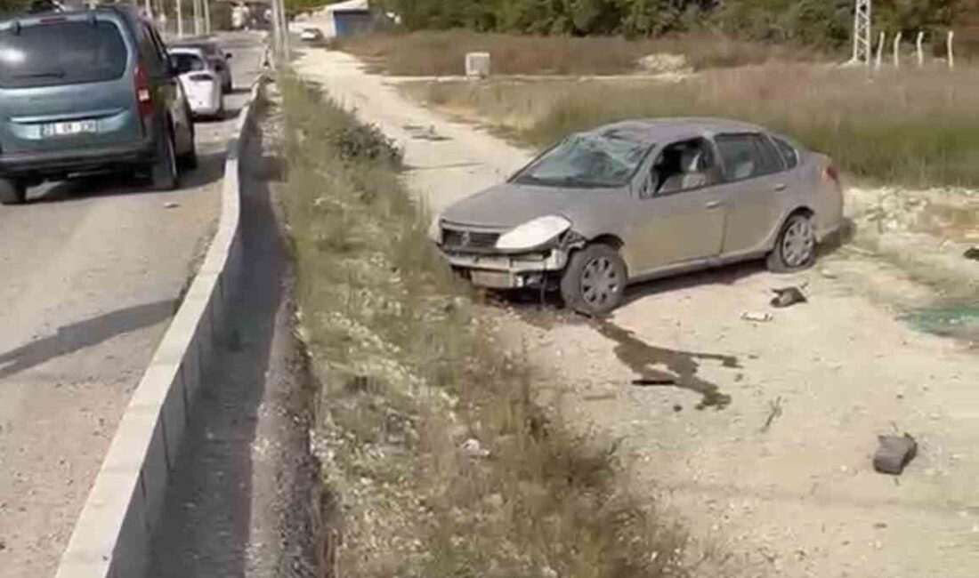 Elazığ’da otomobilin araziye uçması sonucu meydana gelen trafik kazasında 1