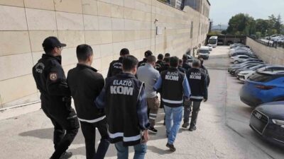 Elazığ’da polis ekipleri, tefecilere karşı düzenledikleri operasyonda 5 kişiyi gözaltına