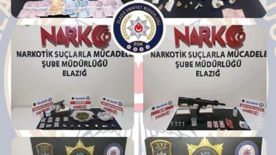 Elazığ’da polis ekipleri tarafından gerçekleştirilen uyuşturucu operasyonunda 8 şüpheli tutuklandı.