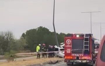 TOFAŞ marka bir otomobilin sürücüsü, Denizli’nin Sarayköy ilçesindeki bir kaza