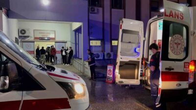 Adıyaman’ın Kahta ilçesinde iki elektrik işçisi karşı tarafa geçerken araç