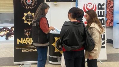Erzincan’da uyuşturucuyla mücadele kapsamında düzenlenen bilgilendirme faaliyetleri sayesinde yaklaşık 6
