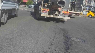 Karadeniz Ereğli ilçesine bağlı Bağlık Mahallesi’nde seyir halindeki bir beton