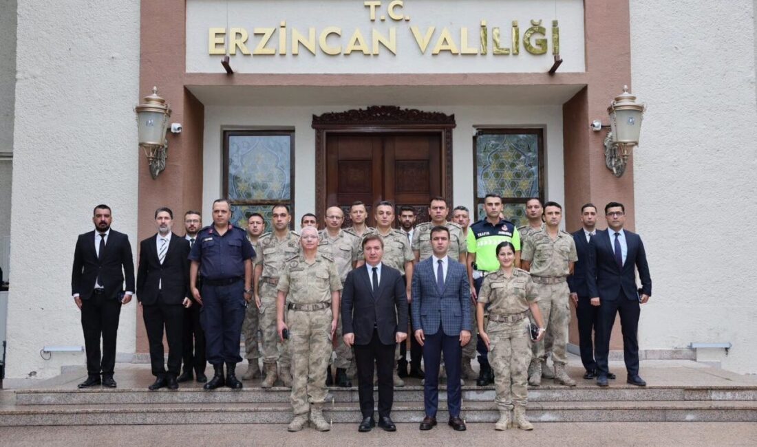 Erzincan Valisi Hamza Aydoğdu’nun başkanlığında, İl Jandarma Komutanı Jandarma Kıdemli