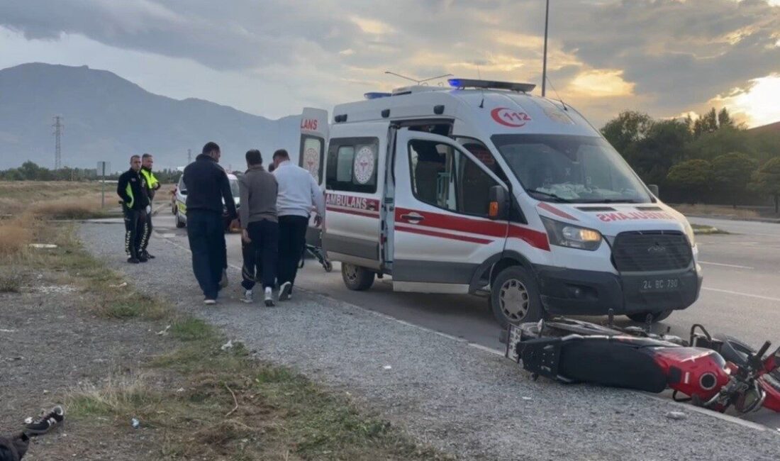 Erzincan ilinde meydana gelen bir motosiklet kazasında 1 kişi yaralandı.