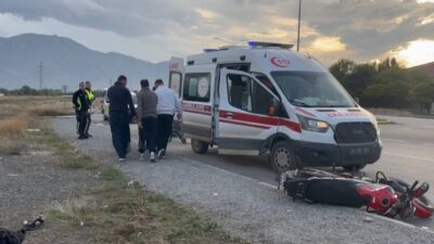 Erzincan ilinde meydana gelen bir motosiklet kazasında 1 kişi yaralandı.