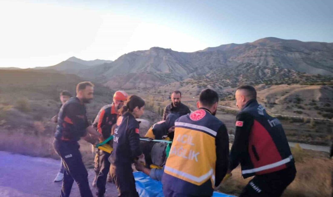 Erzincan’ın Kemah ilçesinde devrilen traktörün altında sıkışan sürücü, AFAD ve