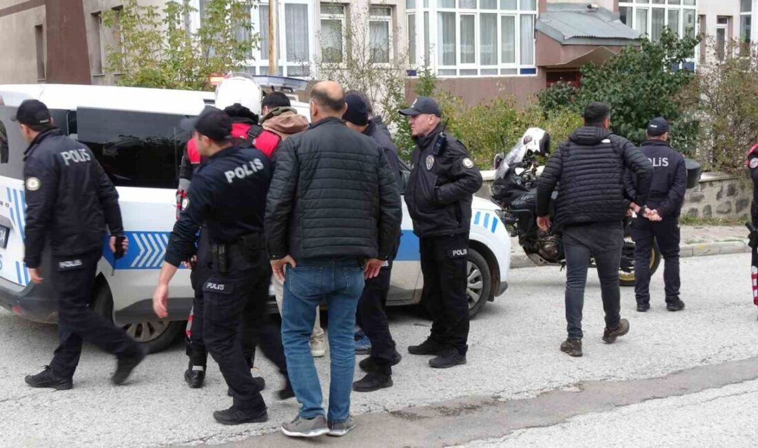 Erzurum’da kardeşler arasında yaşanan kavgada gerilim dolu anlar yaşandı ve