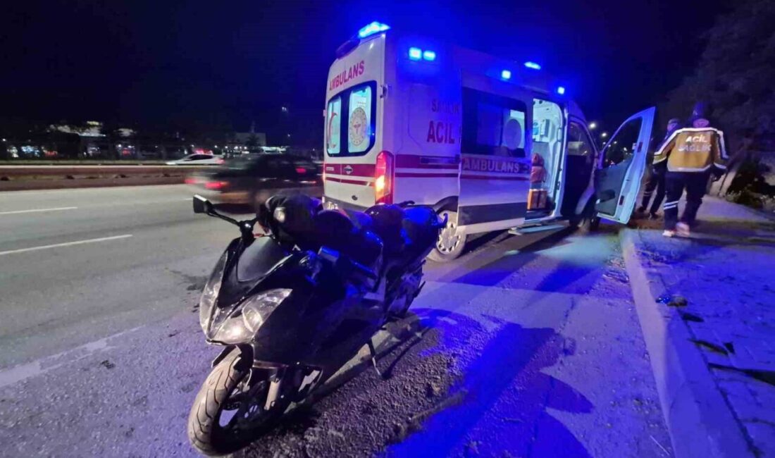 Eskişehir Çevre Yolu’nda bir motosiklet sürücüsü, dün akşam saatlerinde Bursa