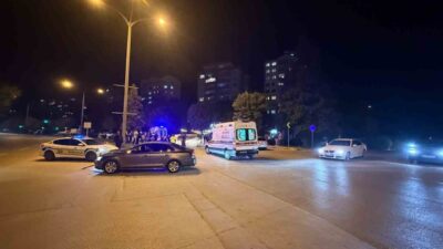 Eskişehir’de Vişnelik Mahallesi Atatürk Bulvarı üzerindeki bir kavşakta meydana gelen