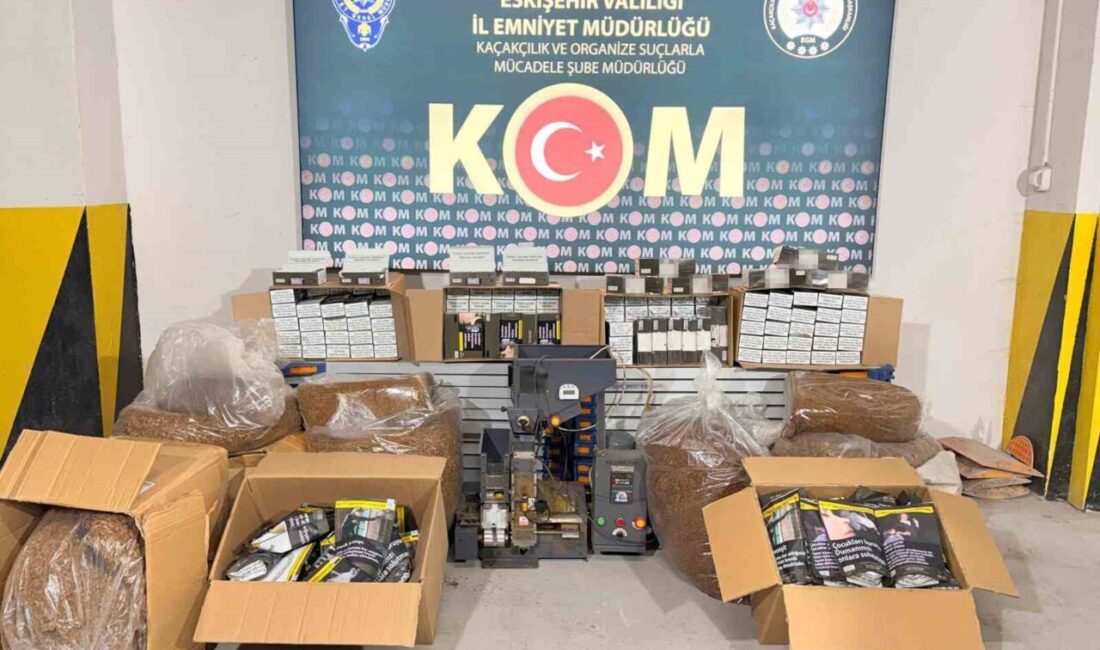 Eskişehir’de gerçekleştirilen polis operasyonunda bin litre etil alkol, 36 bin