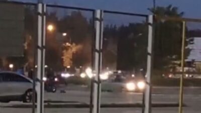 Prof. Dr. Fethi Heper Stadyumu’nun açık otoparkında akşam saatlerinde meydana