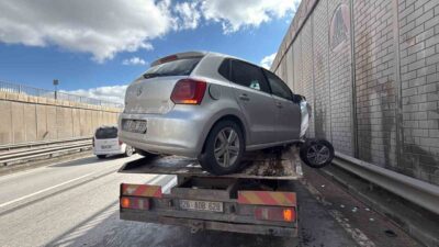 Eskişehir’in Gündoğdu Mahallesi’nde meydana gelen trafik kazasında, Ankara istikametine seyir