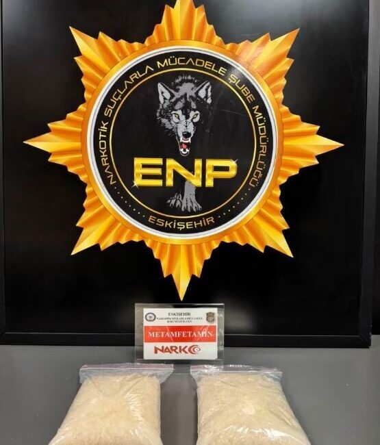 Eskişehir’de Narkotik Suçlarla Mücadele Şube Müdürlüğü ekipleri tarafından düzenlenen bir