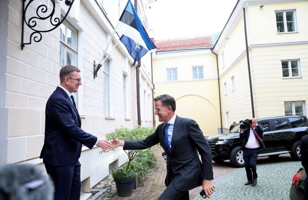 Estonya Başbakanı Kristen Michal, NATO Genel Sekreteri Mark Rutte ile