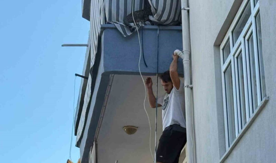 Serik ilçesinde yaşanan olayda bir ev sahibi cinnet getirerek kaldığı